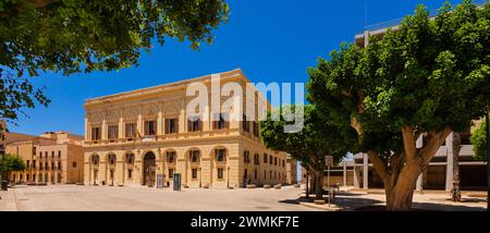 Rathaus, Palazzo d'Ali, Stadt Trapani; Trapani, Sizilien, Italien Stockfoto