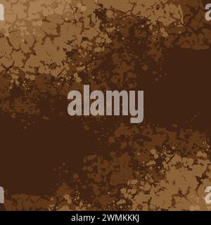 Risse auf braunem Hintergrund Stock Vektor