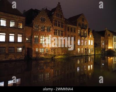 Höhepunkte von Gent, Flandern, Belgien Stockfoto