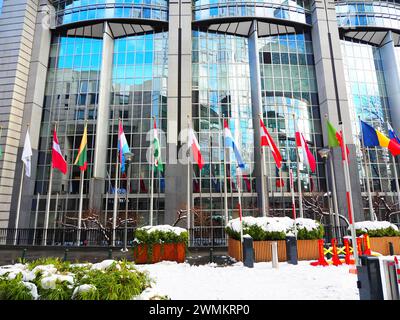Europäisches Viertel in Brüssel, Herz der Europäischen Union, Belgien, EU Stockfoto