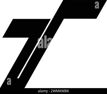 Letter T Logo Vektor Illustration Design Stock Vektor