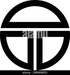 Letter T Logo Vektor Illustration Design Stock Vektor