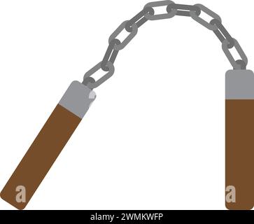Nunchaku Icon Vektor Illustration Symbol Design Stock Vektor