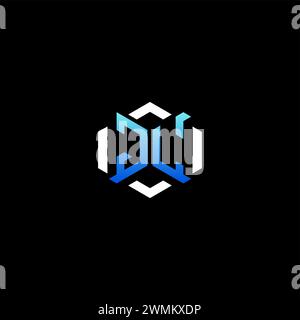 JL erste Ideen für das Gaming-Konzept für E-Sport-Team, Zucken, Streamer und Gamer Stock Vektor