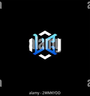 LC-Ideen für das anfängliche Gaming-Konzept für E-Sport-Team, Twitch, Streamer und Gamer Stock Vektor