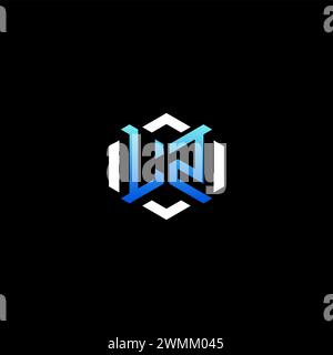 LZ erste Ideen für das Gaming-Konzept für E-Sport-Team, Zucken, Streamer und Gamer Stock Vektor