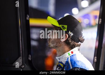 ROSSI Valentino (ita), Team WRT, BMW M4 GT3, Porträt während des Prologs der FIA Langstrecken-Weltmeisterschaft 2024, vom 24. Bis 26. Februar 2024 auf dem Losail International Circuit in Lusail, Katar Stockfoto