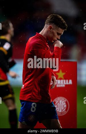 Girona, Spanien. Februar 2024. Tsygankov (Girona FC) während eines La Liga EA Sports Spiels zwischen Girona FC und Rayo Vallecano am 26. Februar 2024 im Estadio Municipal de Montilivi in Girona, Spanien. Foto von Felipe Mondino Credit: Unabhängige Fotoagentur/Alamy Live News Stockfoto