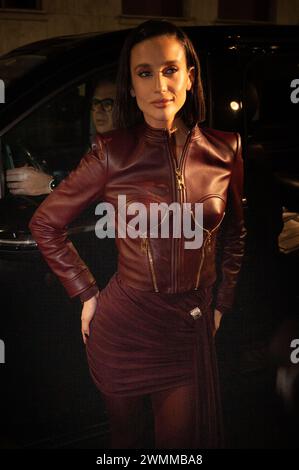 elisabetta franchi ··· Milano, Italien. Febbraio 2024. Sfilata Elisabetta Franchi alla Milano Fashion Week, donne autunno inverno 2024/2025 Stockfoto