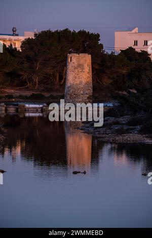 Salzmühle, Formentera, Pitiusas-Inseln, Balearen, Spanien Stockfoto