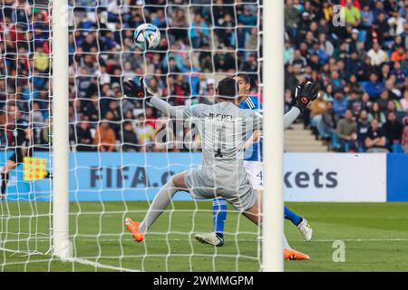 MENDOZA, ARGENTINIEN – 21. MAI: Matteo Prati aus Italien erzielt sein Tor beim Spiel der FIFA U20-Weltmeisterschaft Argentinien 2023 zwischen Italien und Brasilien in Estadio Stockfoto