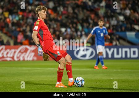 MENDOZA, ARGENTINIEN - 21. MAI: Torhüter Sebastiano Desplanches aus Italien beim Spiel der FIFA U20-Weltmeisterschaft Argentinien 2023 zwischen Italien und Brasilien in Est Stockfoto