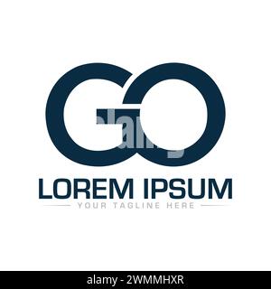 GO Letter Logodesign Stock Vektor