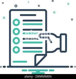 Symbol für anfordern, flehen Stock Vektor