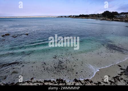 Ufern von Lovers Point Beach in Pacific Grove - Monterey, Kalifornien Stockfoto