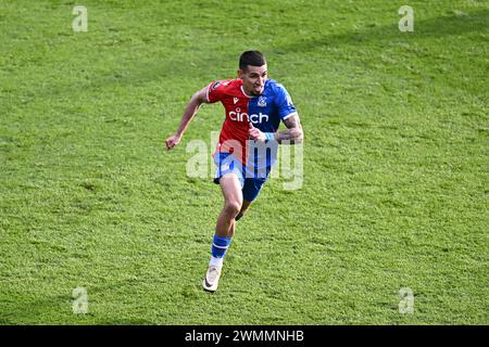 LONDON, ENGLAND – 24. FEBRUAR: Daniel Munoz von Crystal Palace während des Premier League-Spiels zwischen Crystal Palace und Burnley FC im Selhurst Park o Stockfoto