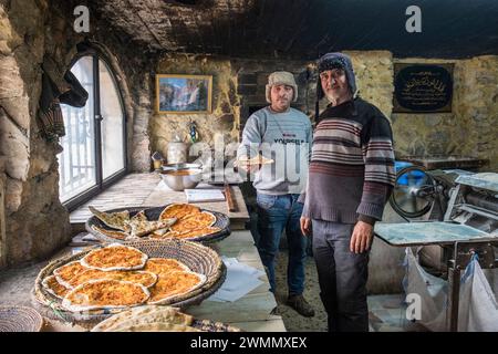 Syrien, inn-Restaurant am ein Hlakin Pass Stockfoto