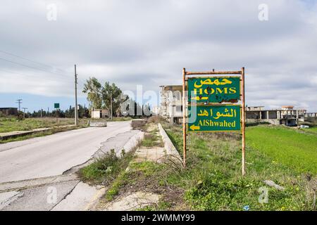 Syrien, Umgebung von Krak des Chevaliers Stockfoto