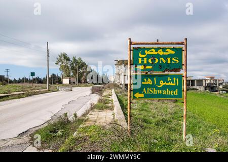 Syrien, Umgebung von Krak des Chevaliers Stockfoto