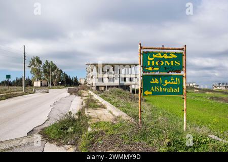 Syrien, Umgebung von Krak des Chevaliers Stockfoto