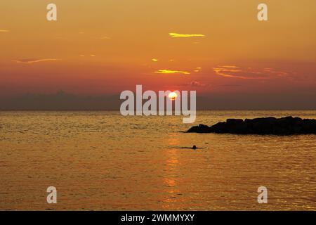 Ein malerischer Blick auf Belvedere Marittimo, Kalabrien, Italien Stockfoto