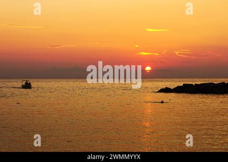 Ein malerischer Blick auf Belvedere Marittimo, Kalabrien, Italien Stockfoto