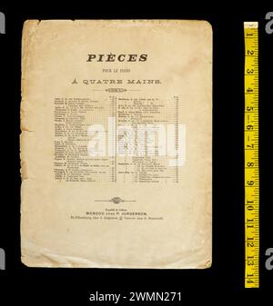 Musiknoten „La Serenade“ des Komponisten Franz Schubert. Stockfoto