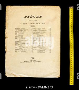 Musiknoten „La Serenade“ des Komponisten Franz Schubert. Stockfoto