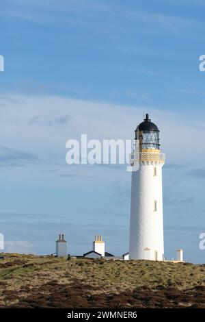 Leuchtturm Mull of Galloway an der Spitze des südlichsten Punktes von Scotlands Wigtownshire Schottland - erbaut 1828 - 1830 Stockfoto