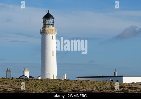 Leuchtturm Mull of Galloway an der Spitze des südlichsten Punktes von Scotlands Wigtownshire Schottland - erbaut 1828 - 1830 Stockfoto