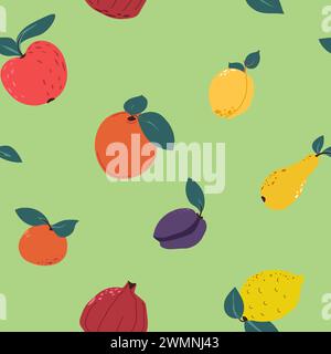 Frisches Zitrusfrüchte-Muster Stock Vektor