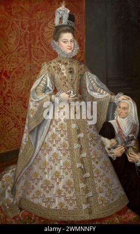 Coello Alonso Sánchez - La infanta Isabel Clara Eugenia y Magdalena Ruiz (1585 88) Stockfoto