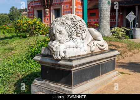 Der Kanakakkunnu Palace ist ein Palast in der Nähe des Napier Museums im Thiruvananthapuram District des indischen Bundesstaates Kerala. Es ist berühmt für seine kulturelle Gastfreundschaft. Stockfoto