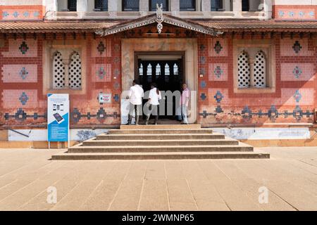 Der Kanakakkunnu Palace ist ein Palast in der Nähe des Napier Museums im Thiruvananthapuram District des indischen Bundesstaates Kerala. Es ist berühmt für seine kulturelle Gastfreundschaft. Stockfoto