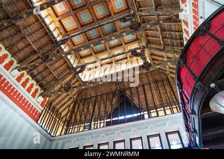 Der Kanakakkunnu Palace ist ein Palast in der Nähe des Napier Museums im Thiruvananthapuram District des indischen Bundesstaates Kerala. Es ist berühmt für seine kulturelle Gastfreundschaft. Stockfoto