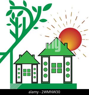 Design und Konzept des elektrischen Logos Stock Vektor