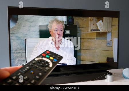 TV-Fernbedienung, Panasonic TV, Streaming TV, Home Entertainment. - 27. Februar 2024 Foto von Andrew Higgins/Thousand Word Media Ltd © Thousand W Stockfoto