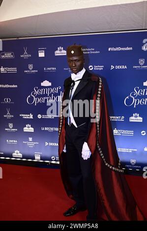 Papis Loveday beim 16. SemperOpernball 2024 in der Semper Oper. Dresden, 23.02.2024 Stockfoto