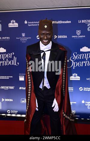 Papis Loveday beim 16. SemperOpernball 2024 in der Semper Oper. Dresden, 23.02.2024 Stockfoto