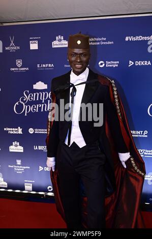 Papis Loveday beim 16. SemperOpernball 2024 in der Semper Oper. Dresden, 23.02.2024 Stockfoto