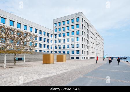 Hauptsitz von Maersk in Esplanaden im Zentrum von Kopenhagen, Originalteil entworfen von Ole Hagen (1979), Dänemark Stockfoto