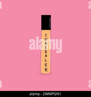 Flüssiger Concealer Vektor Stock Vektor