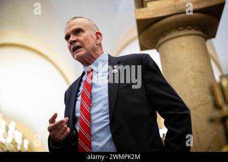 Washington, USA. Februar 2024. Vertreter Matt Rosendale (R-MT), am Dienstag, den 27. Februar, im US-Kapitol in Washington, DC, 2024. (Graeme Sloan/SIPA USA) Credit: SIPA USA/Alamy Live News Stockfoto