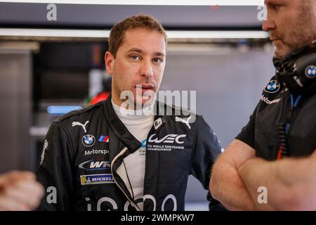 FRIJNS Robin (nld), BMW M Team WRT, BMW Hybrid V8, Porträt beim Prolog der FIA Langstrecken-Weltmeisterschaft 2024, vom 24. Bis 26. Februar 2024 auf dem Losail International Circuit in Lusail, Katar - Foto Flamand / DPPI Stockfoto