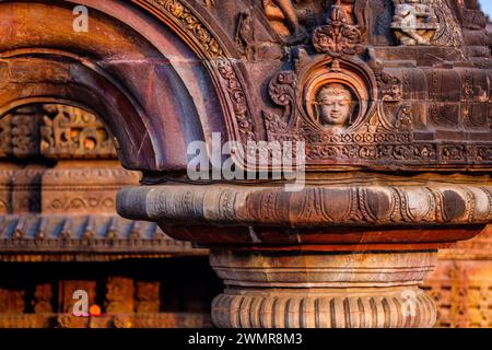 Hindutempel in Bhubaneswar Hauptstadt des indischen Bundesstaates Orissa/Odisha Stockfoto