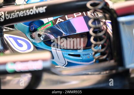 Sakhir, Bahrain. Februar 2024. BAHRAIN, Sakhir, 22. Februar: Pierre GASLY, FRA, Alpine F1 Team während des zweiten Tages der F1-Tests auf dem Bahrain International Circuit am 22. Februar 2024 in Bahrain, Formel 1-Vorsaison-Tests, Bild & Copyright Jerry ANDRE/ATP Images (ANDRE Jerry/ATP/SPP) Credit: SPP Sport Press Photo. /Alamy Live News Stockfoto