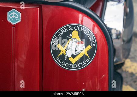 Vespa-Roller. Ribble Valley Roller Rally 2022. Stockfoto