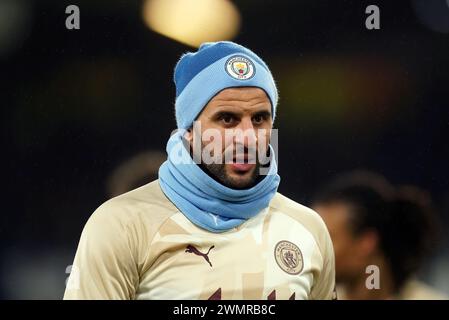 Kyle Walker aus Manchester City vor dem Spiel der fünften Runde des Emirates FA Cup in der Kenilworth Road, Luton. Bilddatum: Dienstag, 27. Februar 2024. Stockfoto