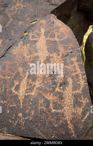 Schmierer Petroglyphen, Lakeview Bezirk Bureau of Landmanagement, Oregon Stockfoto