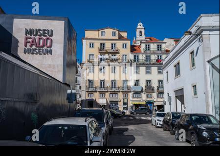 Fado Museum - Museo do Fado - ein Musikmuseum, das Fado gewidmet ist und sich im Stadtteil Alfama in Lissabon befindet Stockfoto